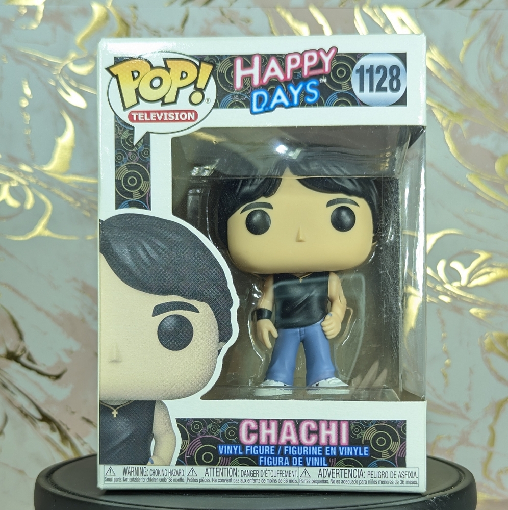 Funko Pop! Happy Days Chachi 1128 NIB, Minor Box Impurities